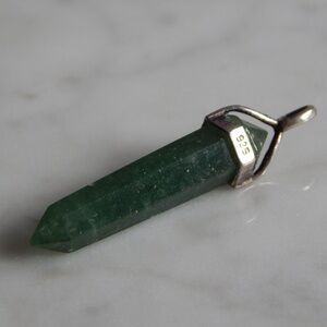 Sterling silver stone pendant